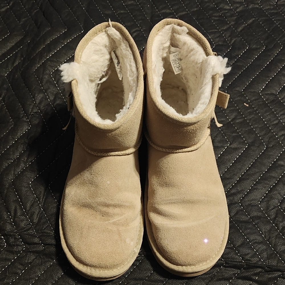 Koolaburra UGG Tan Suede Boots with Plush Lining WOMEN'S SIZE 7 EUC